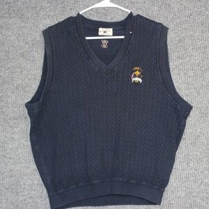 Ryder‎ Cup The Country Club Cutter & Buck Golf Vest Mens Large Cable Knit